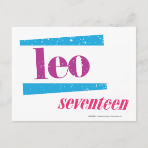 Cartão Postal Leo Purple