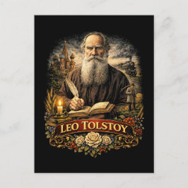 Cartão Postal Leo Tolstoy