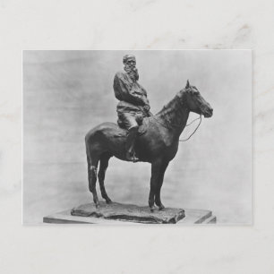 Cartão Postal Leo Tolstoy andando em Delire