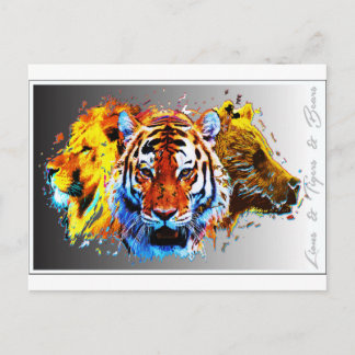 Cartão Postal leões & tigres & ursos.jpg