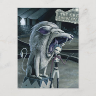 Cartão Postal Leona, o Leão Tamer