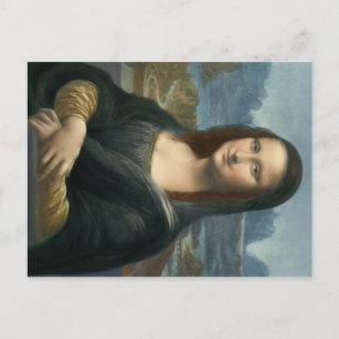 Cartão Postal Leonarde da Vinci Mona Lisa