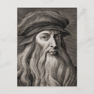 Cartão Postal Leonardo da Vinci