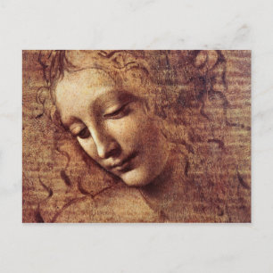 Cartão Postal Leonardo Da Vinci - Cabeça de uma Jovem Mulher