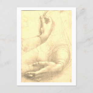 Cartão Postal Leonardo da Vinci, Estudo das Mãos de uma Mulher
