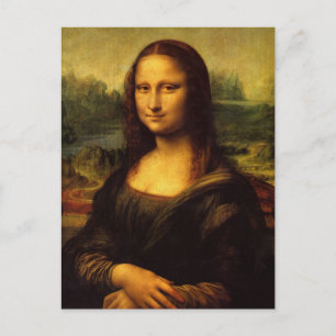 Cartão Postal Leonardo da Vinci, Mona Lisa