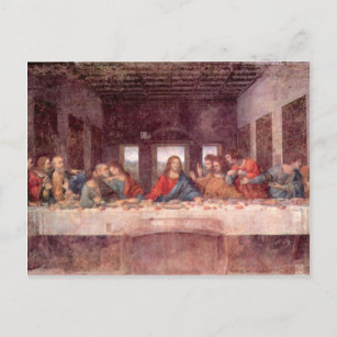 Cartão Postal Leonardo da Vinci - O último jantar