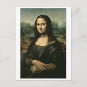 Cartão Postal Leonardo Vinci Mona Lisa, c.1503-6