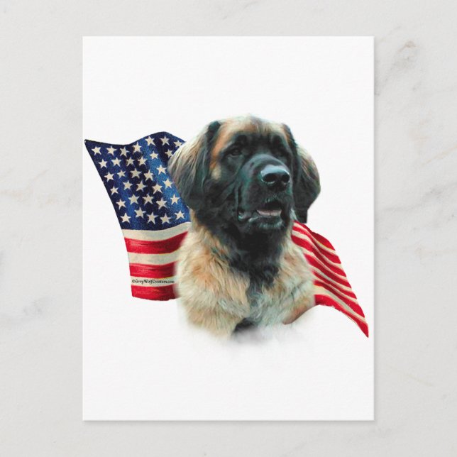 Cartão Postal Leonberger Flag (Frente)