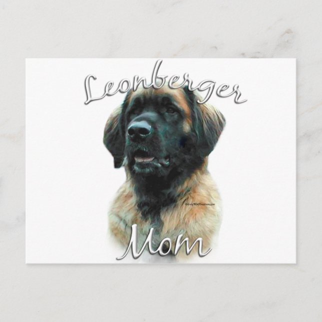 Cartão Postal Leonberger Mãe 2 (Frente)