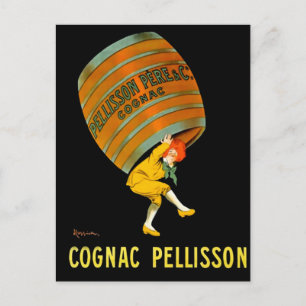 Cartão Postal Leonetto Cappiello Cognac Pelisson Publicidade