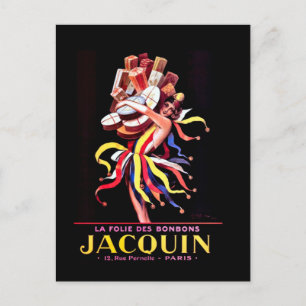 Cartão Postal Leonetto Cappiello Jacquin Bonbon Publicidade