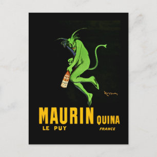 Cartão Postal Leonetto Cappiello Maurin Apertif Publicidade
