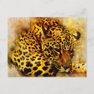 Cartão Postal Leopardo