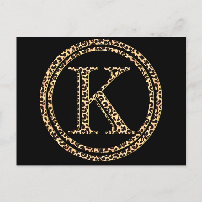 Cartão Postal Leopardo K (Frente)