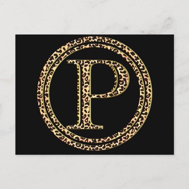 Cartão Postal Leopardo P (Frente)