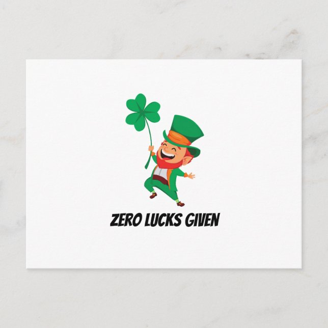 Cartão Postal Leprechaun (Frente)