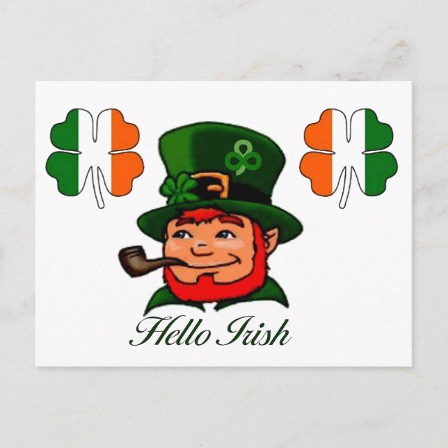 Cartão postal Leprechaun (Frente)