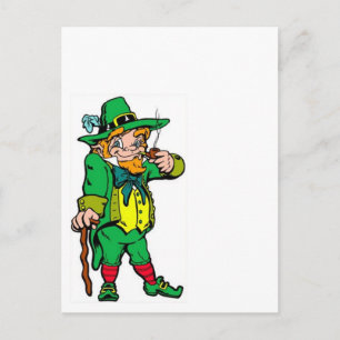 Cartão Postal Leprechaun afortunado