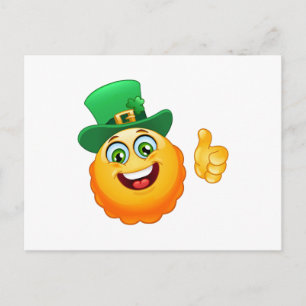 Cartão Postal leprechaun emoji