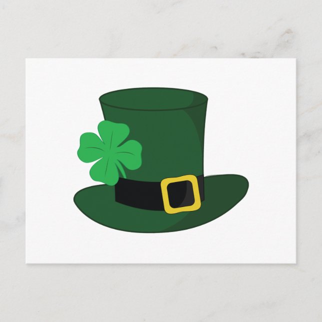 Cartão Postal Leprechaun Hat (Frente)