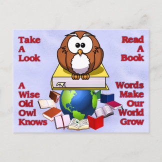 Cartão Postal Ler Um Livro