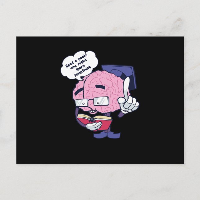 Cartão Postal Ler Um Presente De Nerd De Leitores De Livros (Frente)