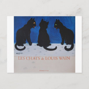 Cartão Postal Les Chats de Louis Wain