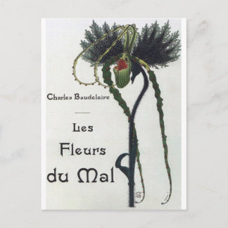 Cartão Postal Les Fleur du Mal - Baudelaire
