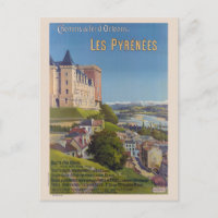Les Pyrénées France Poster vintage 1899