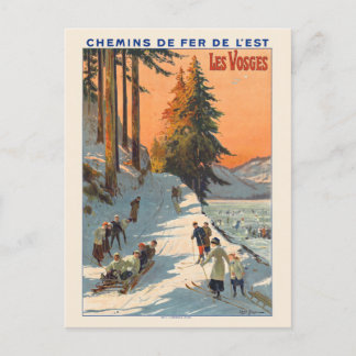 Cartão Postal Les Vosges France Poster vintage 1912