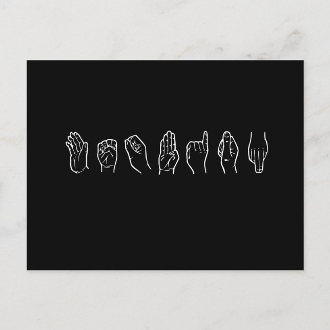 CARTÃO POSTAL LESBIANO EM LÍNGUA DE SINAIS (Frente)