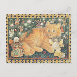 CARTÃO POSTAL LESLEY ANNE IVORYS CHRISTMAS CAT POSTCARD