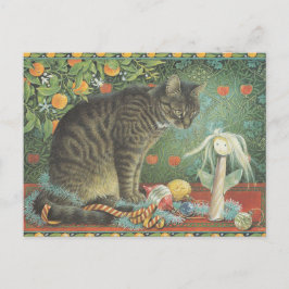 CARTÃO POSTAL LESLEY ANNE IVORYS CHRISTMAS CAT POSTCARD