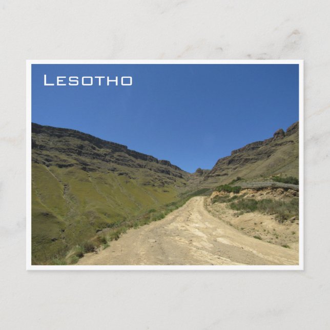 Cartão Postal lesotho sani pass (Frente)