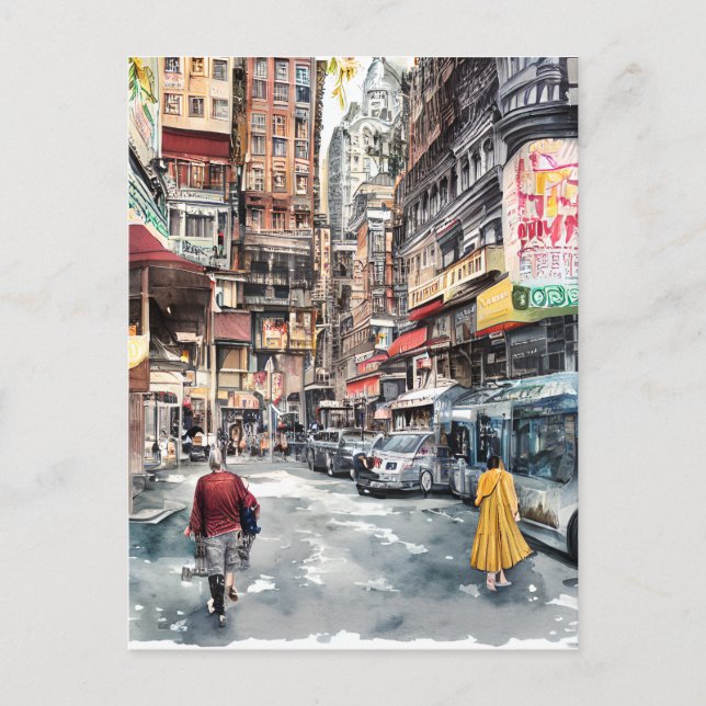 Cartão Postal Leste da cidade, Japão, Tóquio  (Frente)