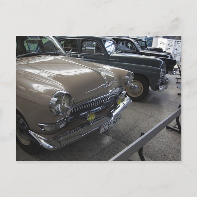 Cartão Postal Letônia, Riga, Riga Motor Museum, anos 60 (Frente)