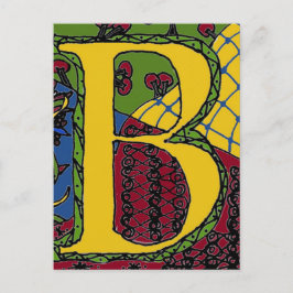 Cartão Postal Letra B