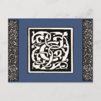 Letra C Art Nouveau Monograma Vintage