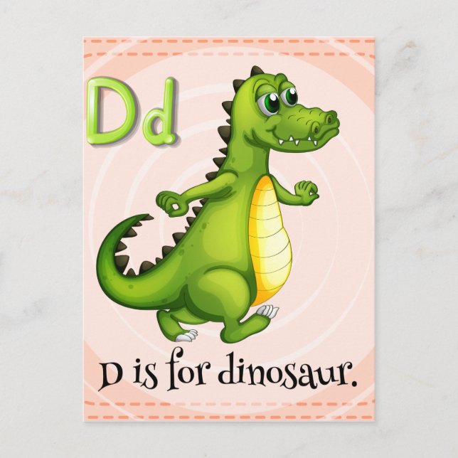 Cartão Postal Letra D (Frente)