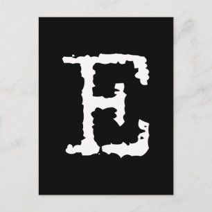 Cartão Postal Letra E