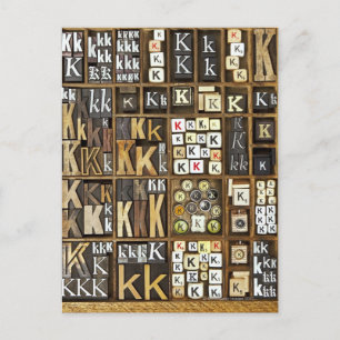 Cartão Postal Letra K
