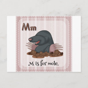 Cartão Postal Letra M