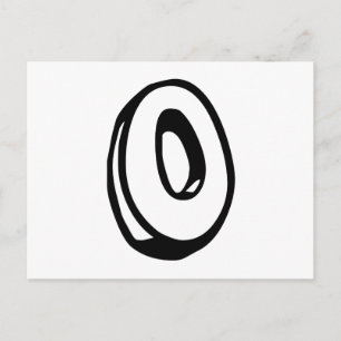 Cartão Postal Letra O