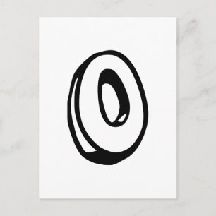 Cartão Postal Letra O