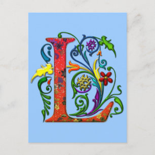 Cartão Postal Letra REGAL L