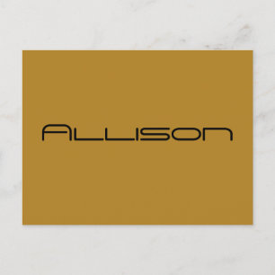 Cartão Postal letras geométricas de Allison de Orphan Black