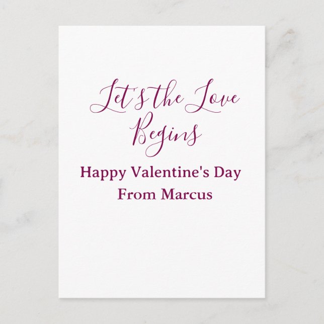 Cartão Postal lets the fun begins happy new year name year simpl (Frente)