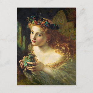 Cartão Postal Leve o rosto justo da mulher - Sophie Anderson