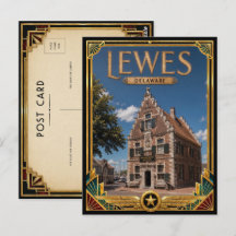Lewes Delaware Vintage Arte Deco Idade Dourada